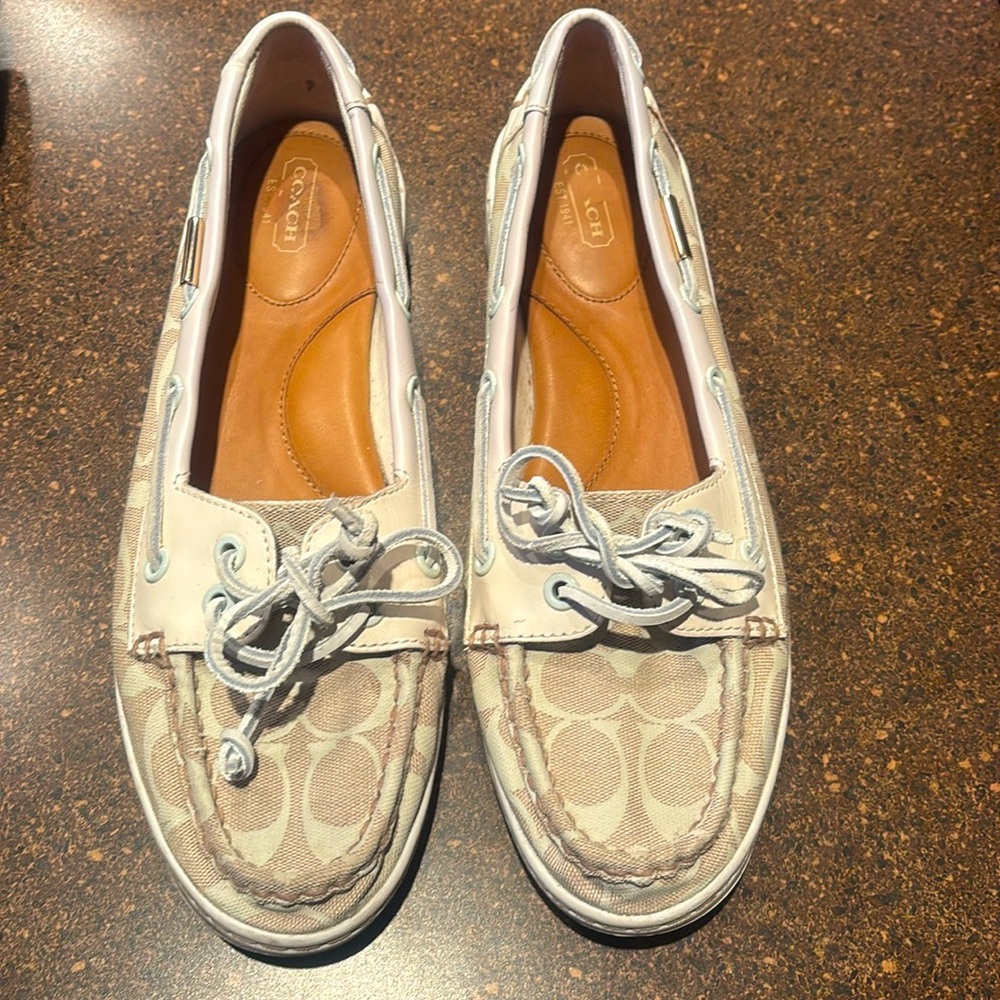 Coach Richelle boat shoe women’s 10 like new condition